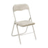 Modern Folding Chair, Soft Cushion Seat - MANGO FOLDING CHAIR OFF-WHITE