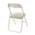 Modern Folding Chair, Soft Cushion Seat - MANGO FOLDING CHAIR OFF-WHITE