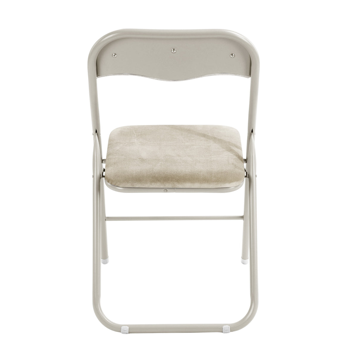 Modern Folding Chair, Soft Cushion Seat - MANGO FOLDING CHAIR OFF-WHITE