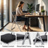Modern Folding Grey Chair, Metal Frame & PVC Seat - MANGO BLACK 2