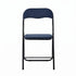 Modern Corduroy Folding Chair, Metal Frame – MANGO CORDUROY BLUE