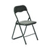 Modern Corduroy Folding Chair, Metal Frame - MANGO CORDUROY GREEN