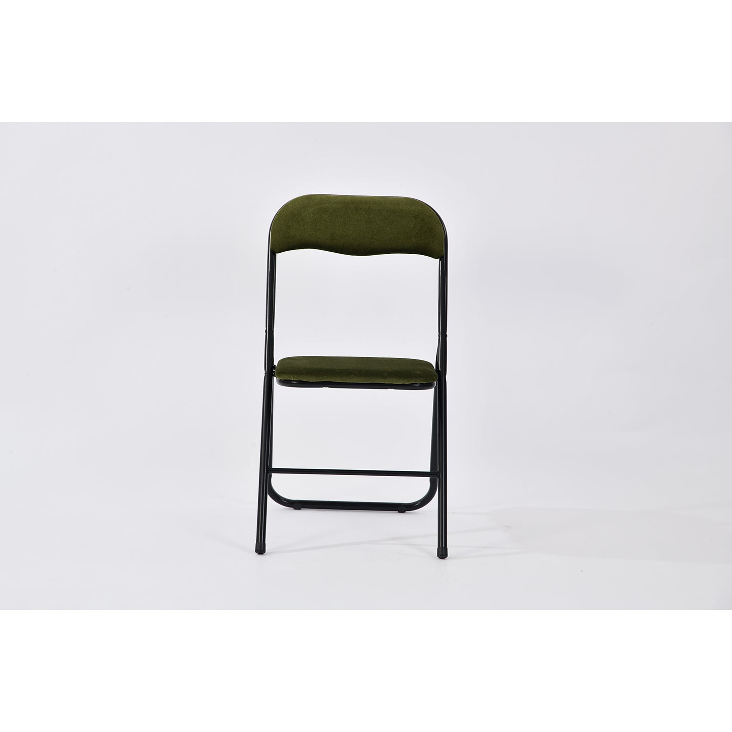 mango elia - dark green folding chair - folding pvc chair for events or indoor