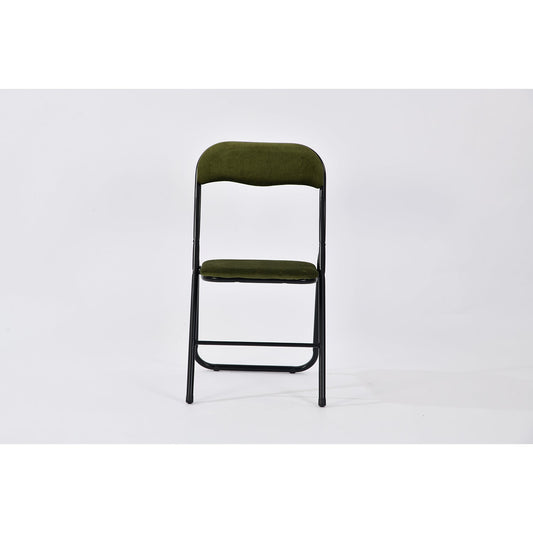 mango elia - dark green folding chair - folding pvc chair for events or indoor