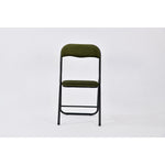 mango elia - dark green folding chair - folding pvc chair for events or indoor