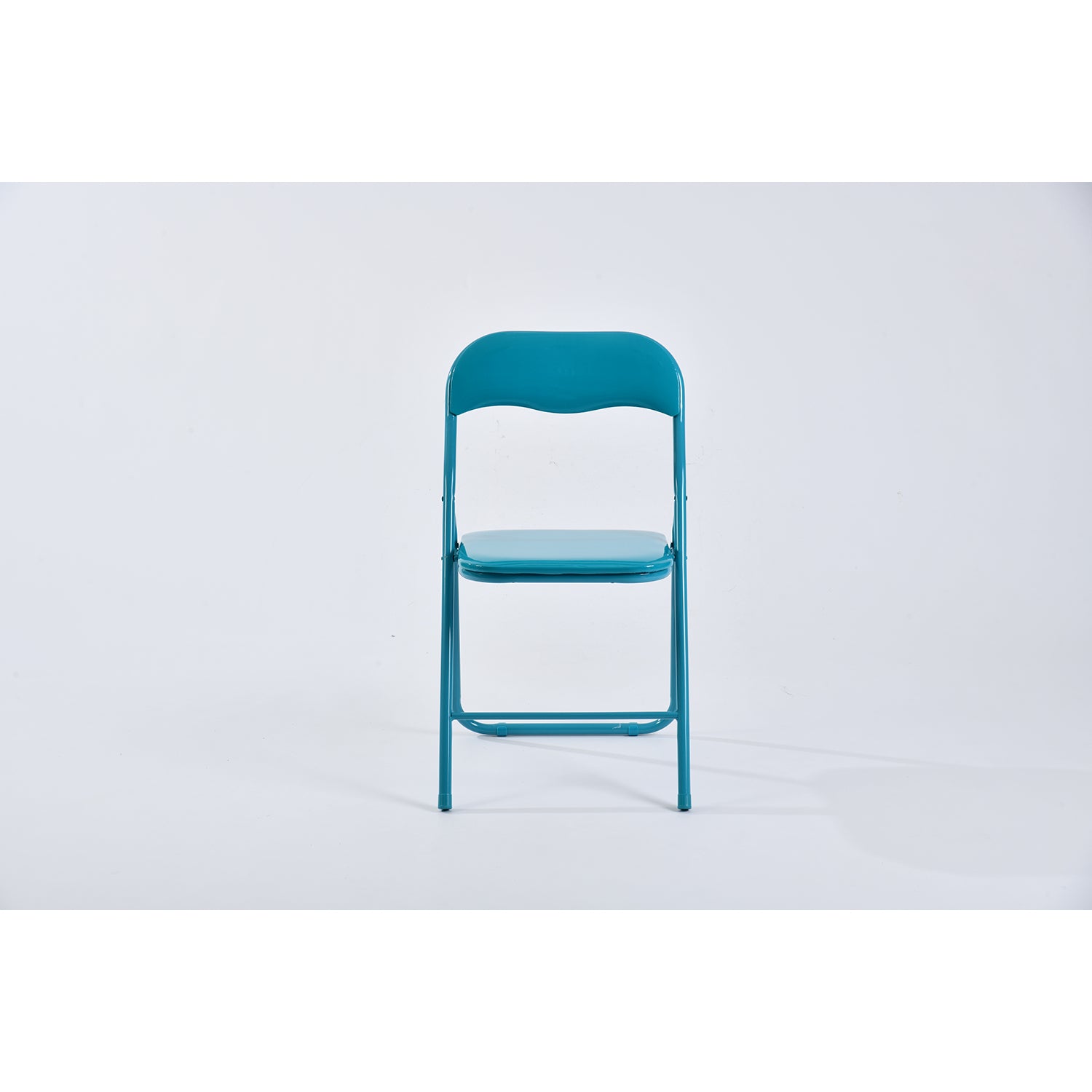 mango high gloss pvc blue 6pcs - blue folding chair - folding pvc chair for events or indoor