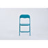 mango high gloss pvc blue 6pcs - blue folding chair - folding pvc chair for events or indoor