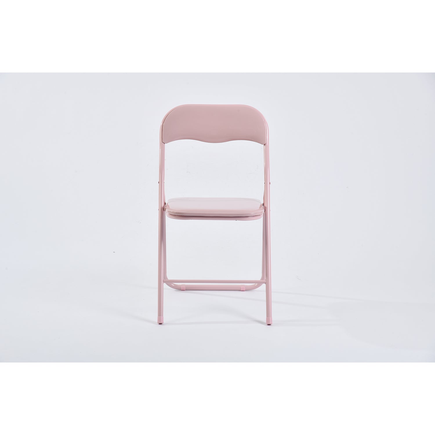 mango high gloss pvc pink 6pcs - blush folding chair - folding pvc chair for events or indoor