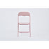mango high gloss pvc pink 6pcs - blush folding chair - folding pvc chair for events or indoor