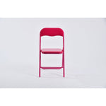 mango high gloss pvc red 6pcs - black folding chair - folding pvc chair for events or indoor