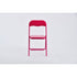 mango high gloss pvc red 6pcs - black folding chair - folding pvc chair for events or indoor
