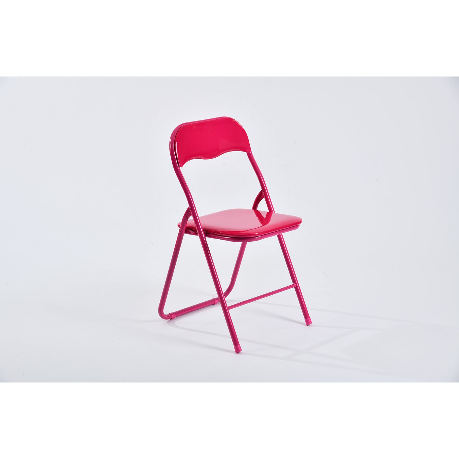 MANGO HIGH GLOSS PVC RED 6PCS – Black Folding Chair
