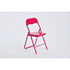 MANGO HIGH GLOSS PVC RED 6PCS – Black Folding Chair