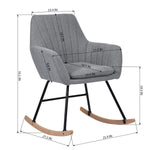 Maniar Mid Back Rocking Chair