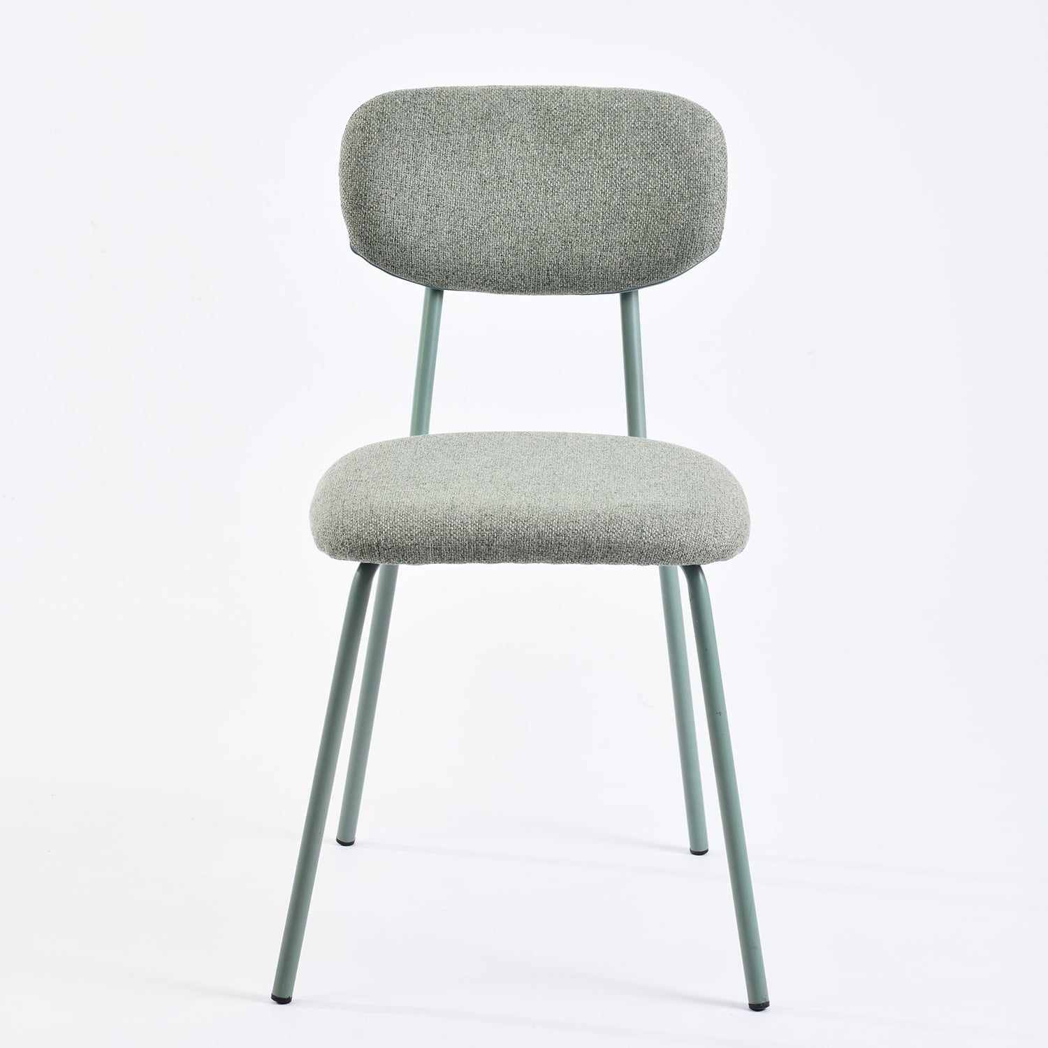 mannis bar - green barstool - upholstered compact seating or footrest