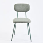 mannis bar - green barstool - upholstered compact seating or footrest