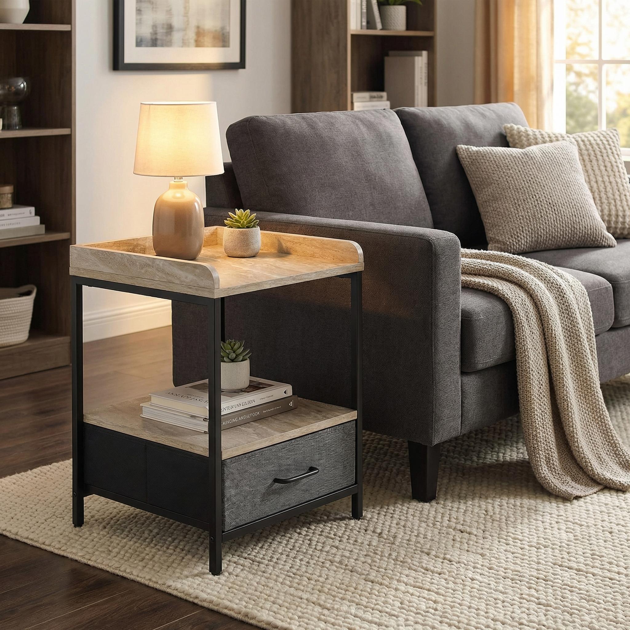 Modern Accent End Table, Compact Design - MARAQ