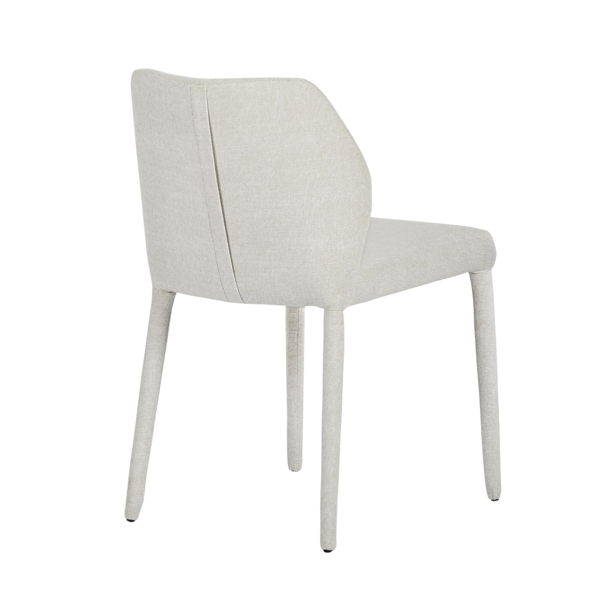 Modern Minimalist Fabric Dining Chair - MATHON BEIGE