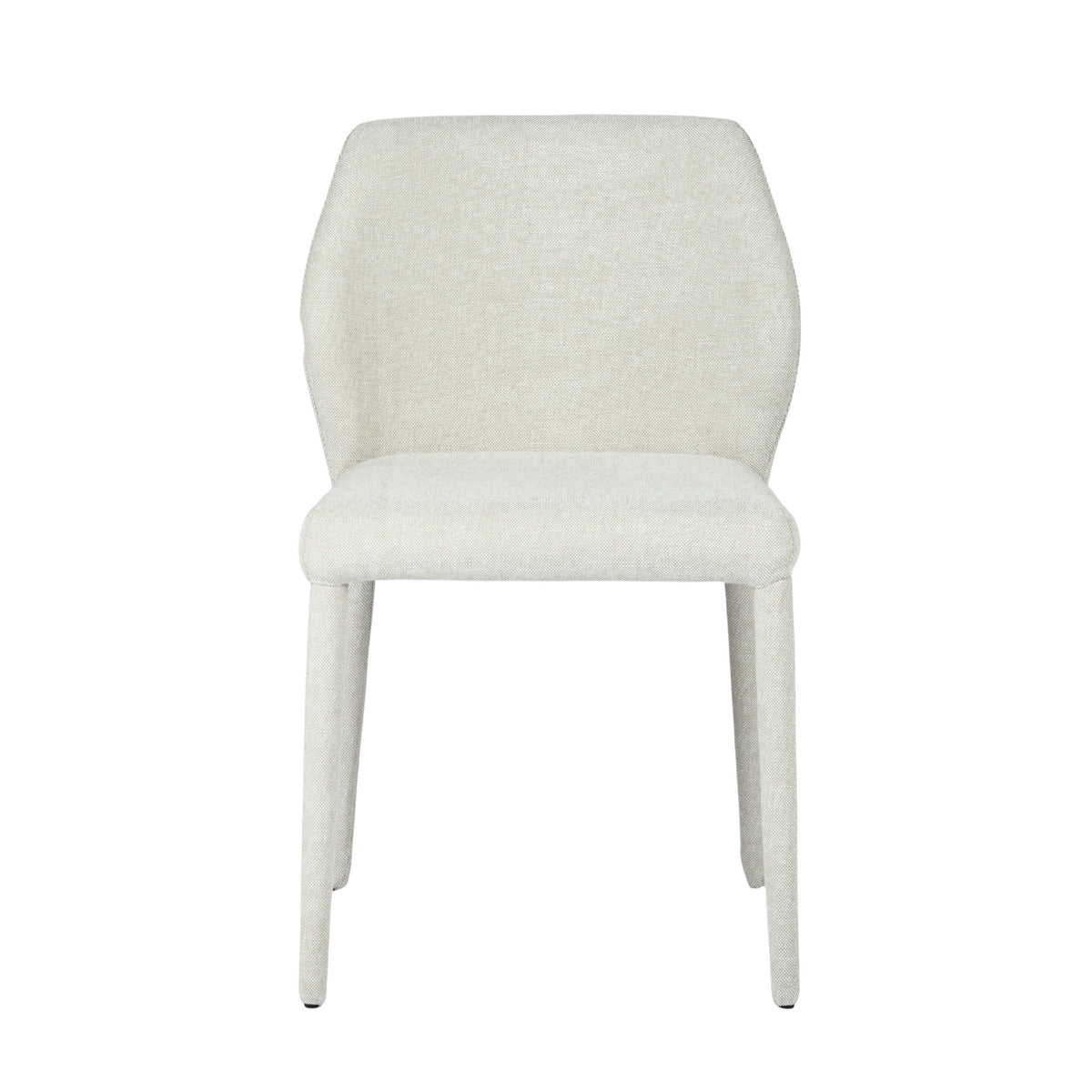 Modern Minimalist Fabric Dining Chair - MATHON BEIGE