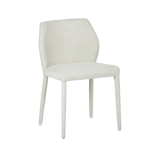 Modern Minimalist Fabric Dining Chair - MATHON BEIGE