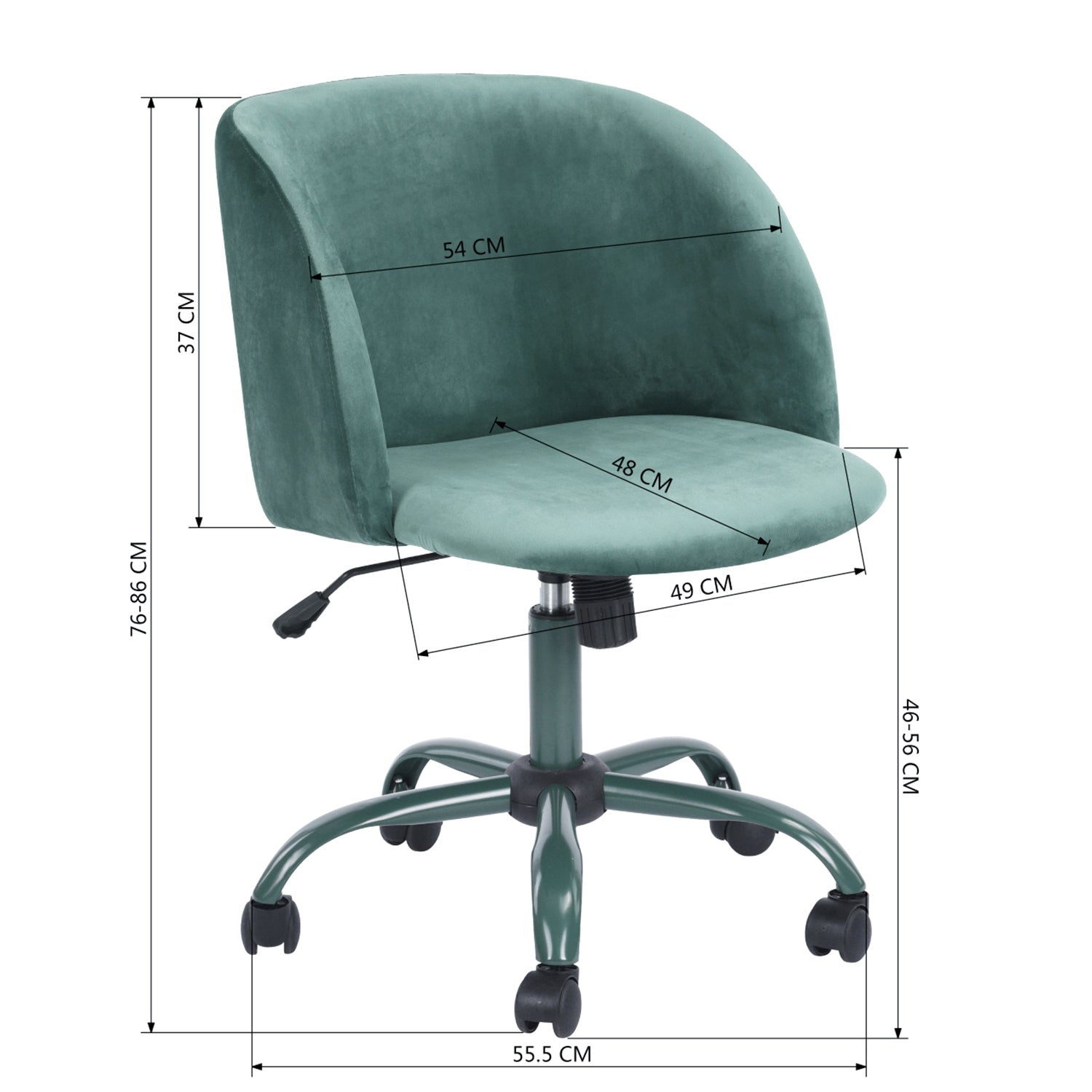 Matthews Velvet Office Chair