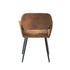 Modern Suede Dining Chair, Brown Fabric - MAYFAIR SUEDE BROWN FR