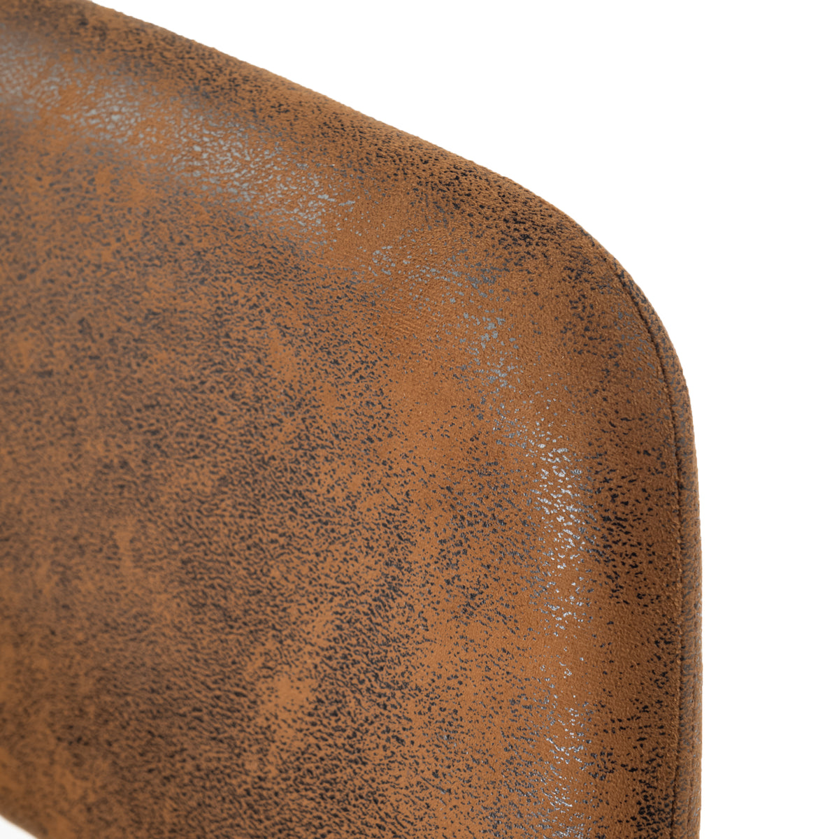 Modern Suede Dining Chair, Brown Fabric - MAYFAIR SUEDE BROWN FR