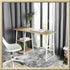 Modern Oak Desk, MDF & Metal Frame - MCGHEE OAK A