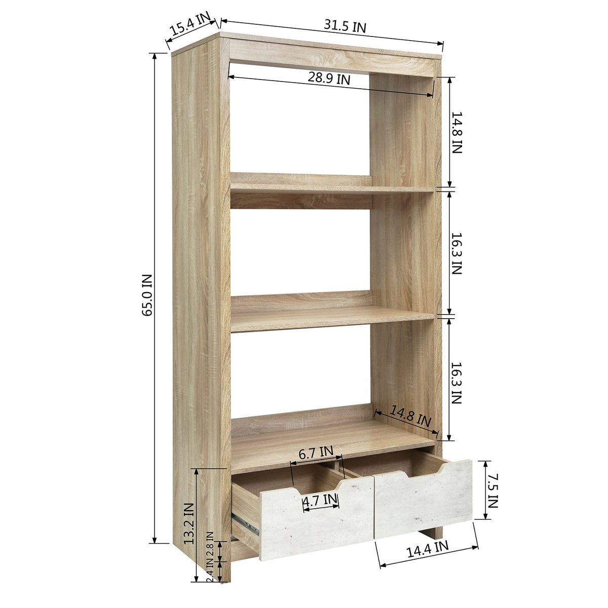 Mcgill Three Shelf Bookcases