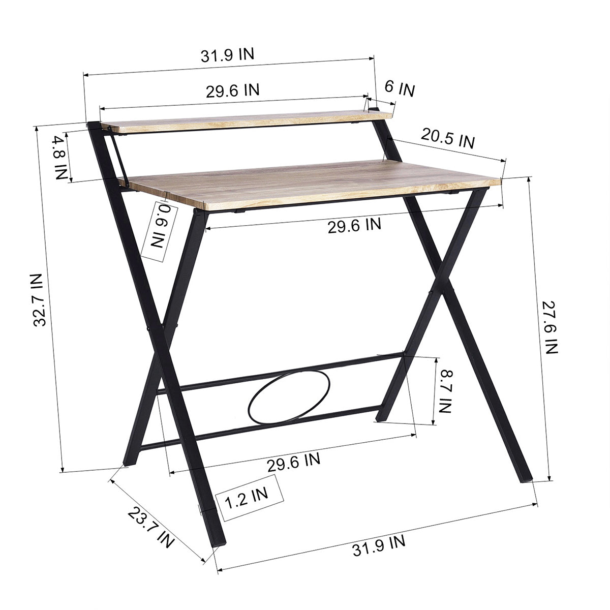 Megan Foldable Writting Desk