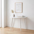 Modern Semiellipse Dining Table, MDF & Steel - MENNO