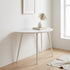 Modern Semiellipse Dining Table, MDF & Steel - MENNO