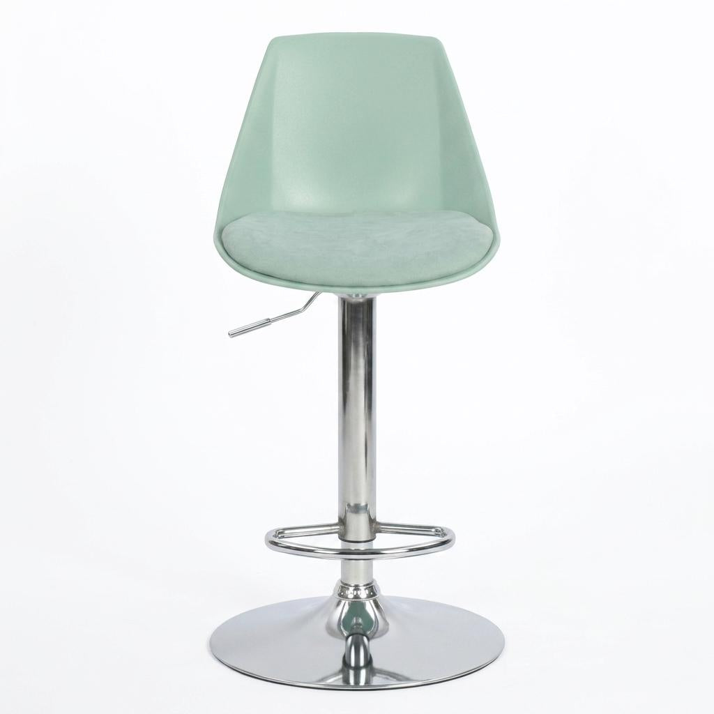 Modern Green Bar Stool, PP Mesh Fabric Adjustable - MERIEH GREEN