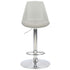 Modern Grey Bar Stool, Adjustable PP Fabric - MERIEH GREY