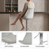 Modern Grey Bar Stool, Adjustable PP Fabric - MERIEH GREY