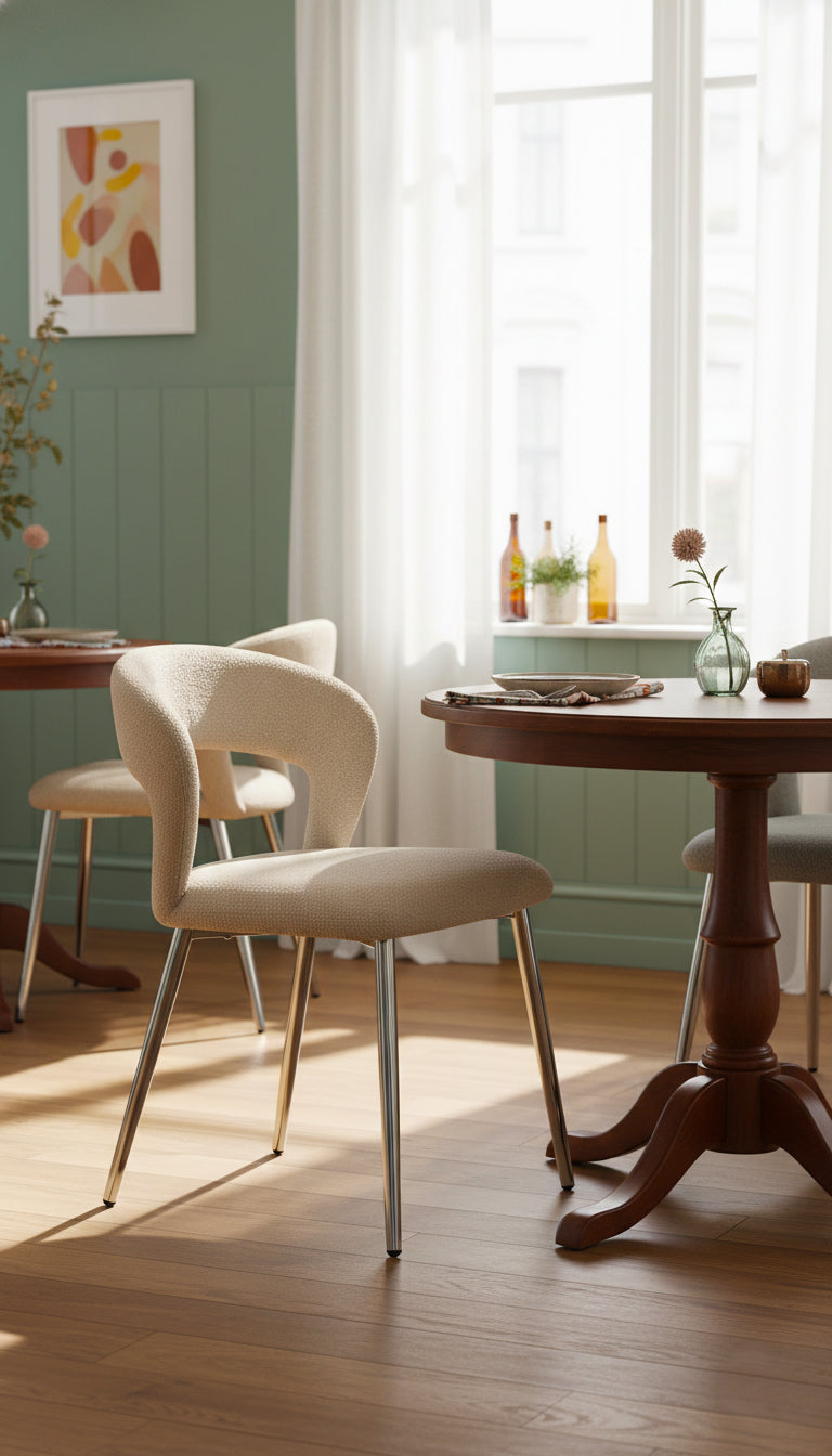 Modern Dining Accent Chair, Sleek Design - MIKOQ