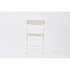 mimosa full holes - ivory folding chair - folding pvc chair for events or indoor