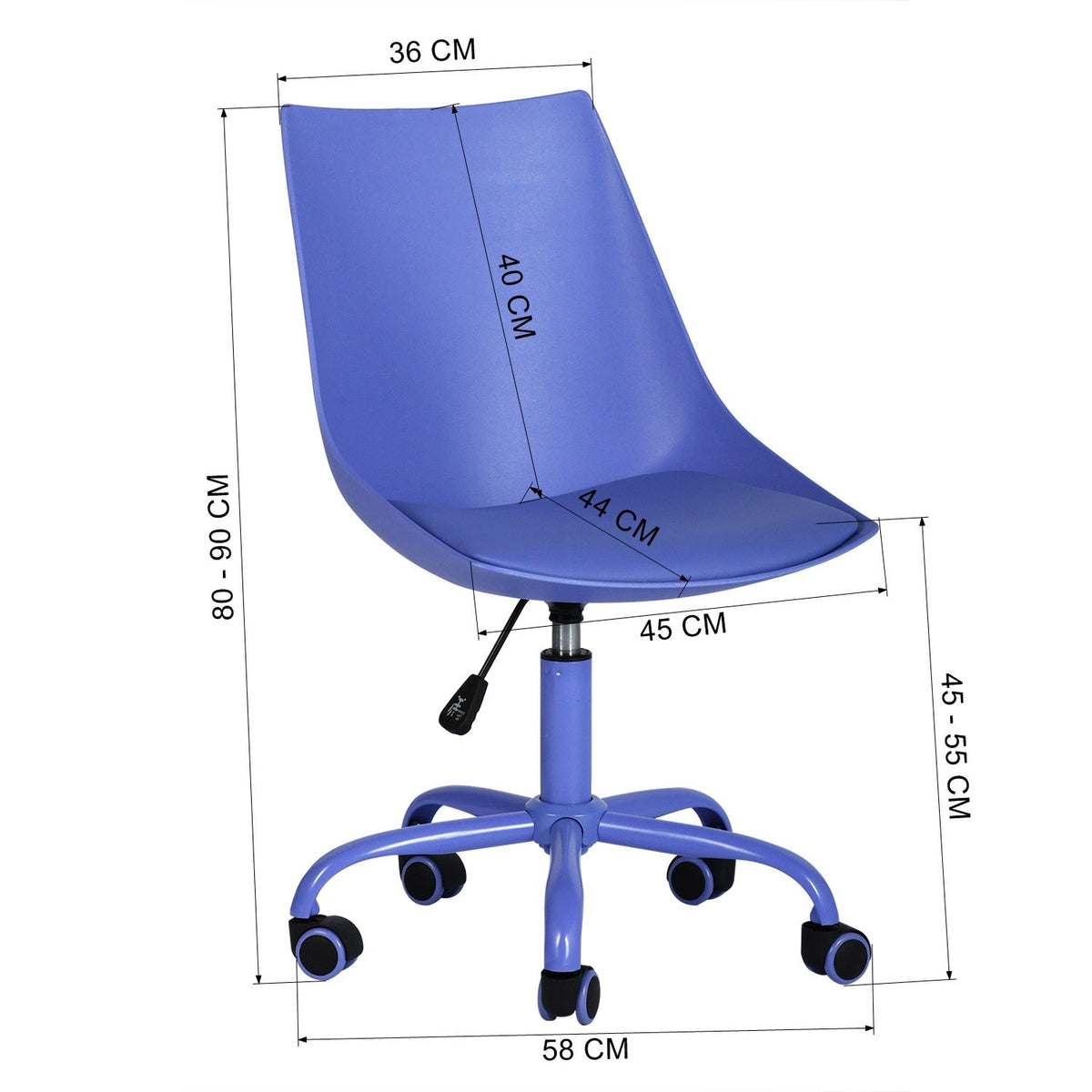 Moorish Plastic Office Chair