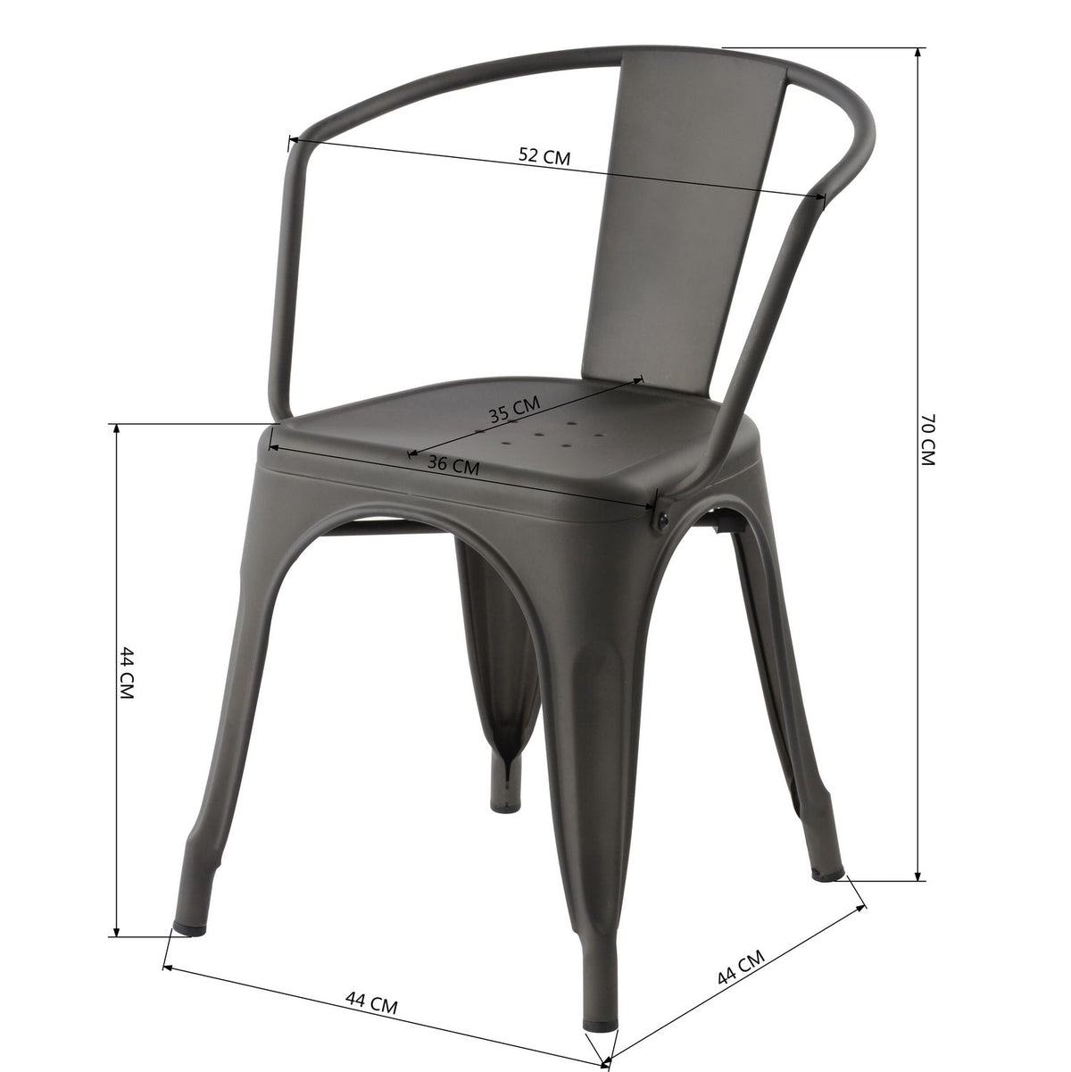 Mosan Metal  Dining Chair