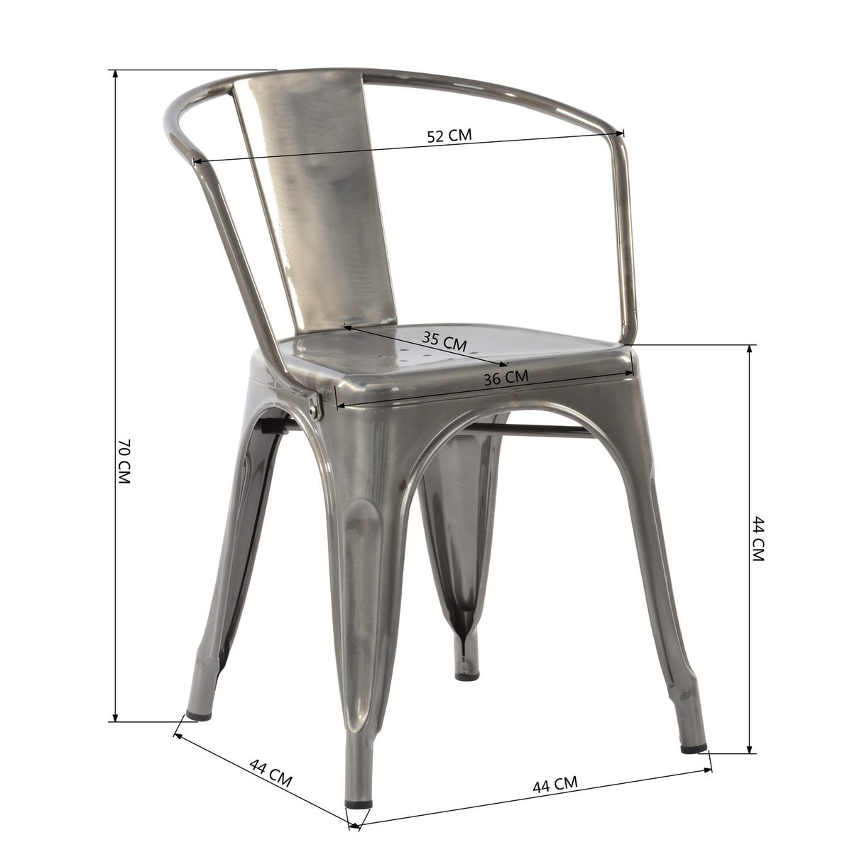 Mosan Metal  Dining Chair