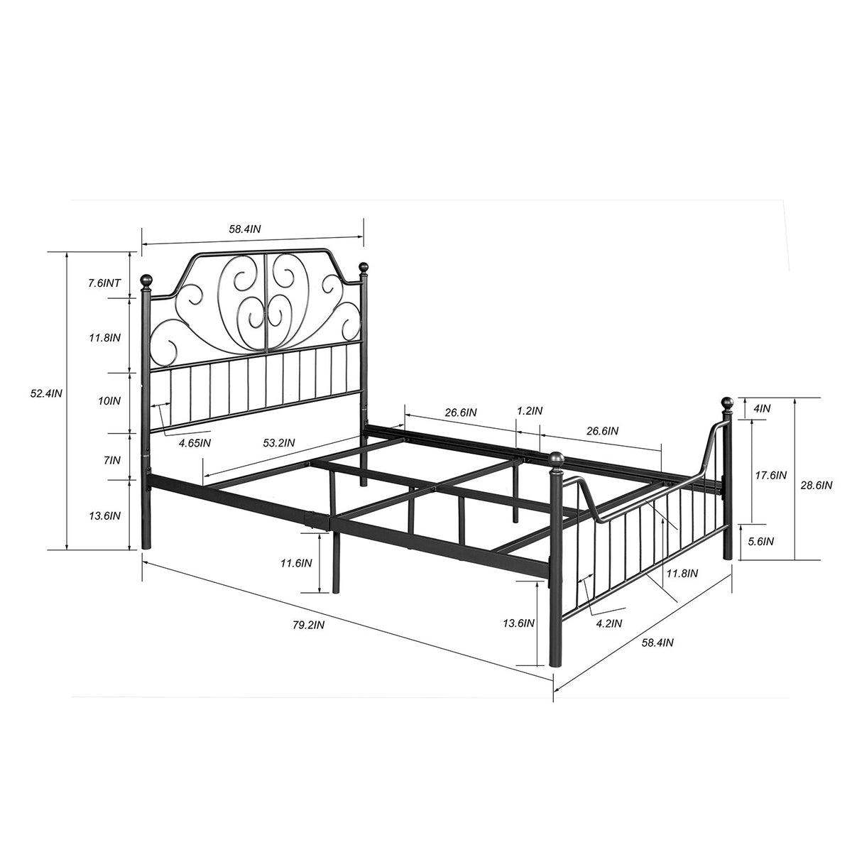 Mudiay Full Size Bedframe