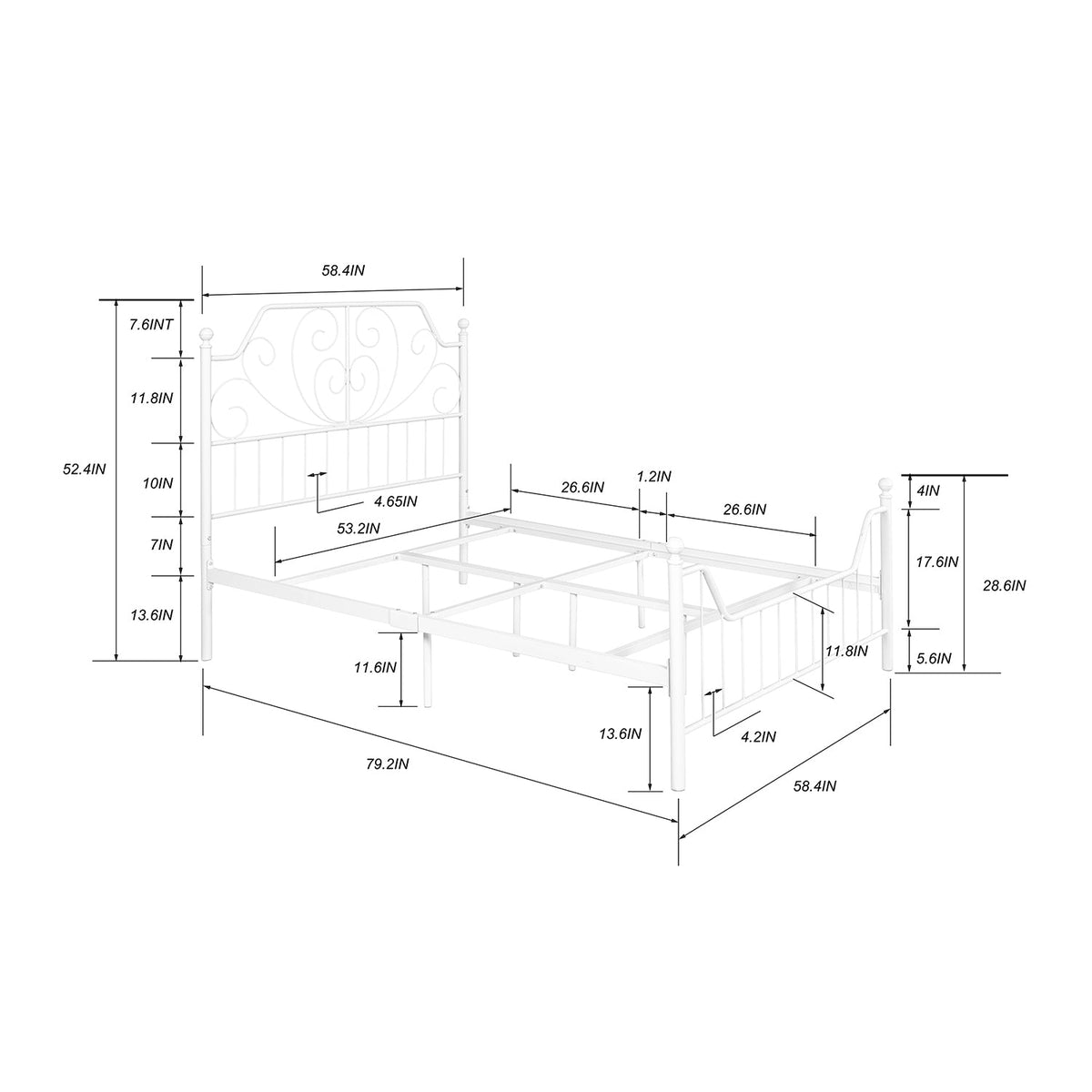 Mudiay Full Size Bedframe