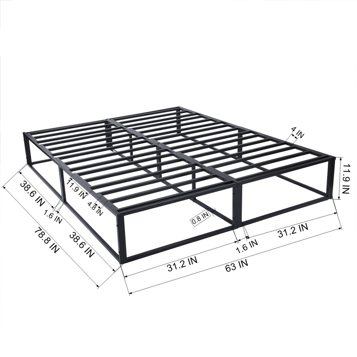 Musel King Size Bed Frame