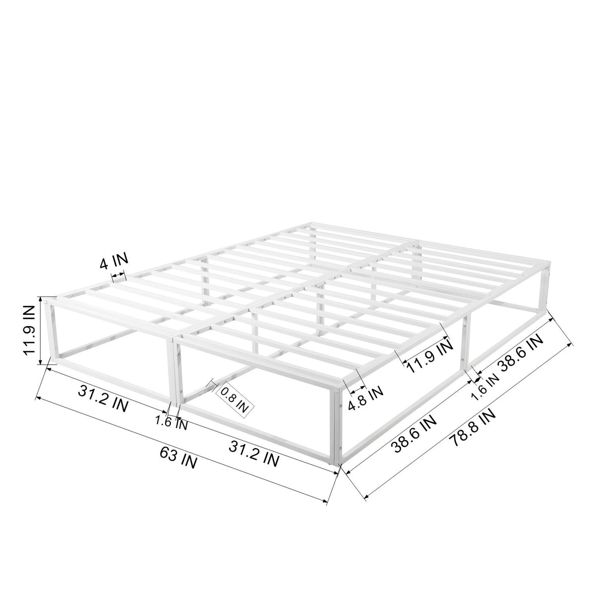 Musel King Size Bed Frame