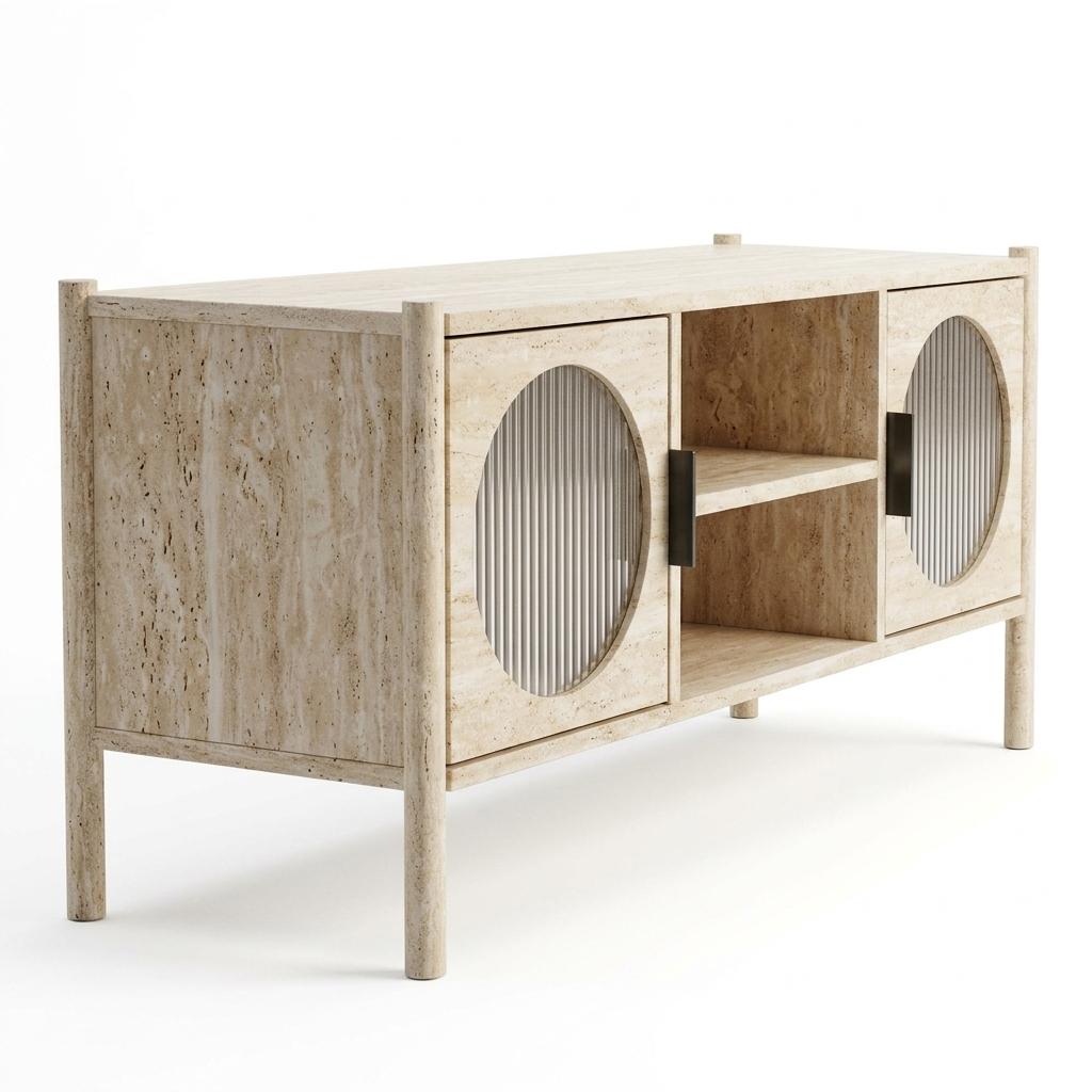 Modern Minimalist TV Stand, Space-Saving Storage - NAUHLES