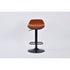 nichads black - brick red barstool - upholstered compact seating or footrest