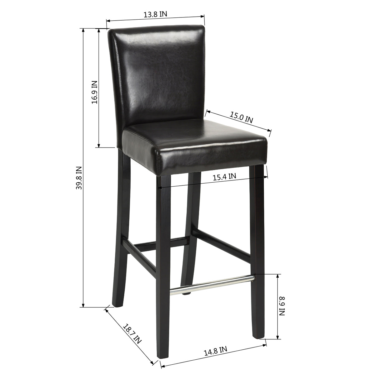Nielsen High Back Barstool