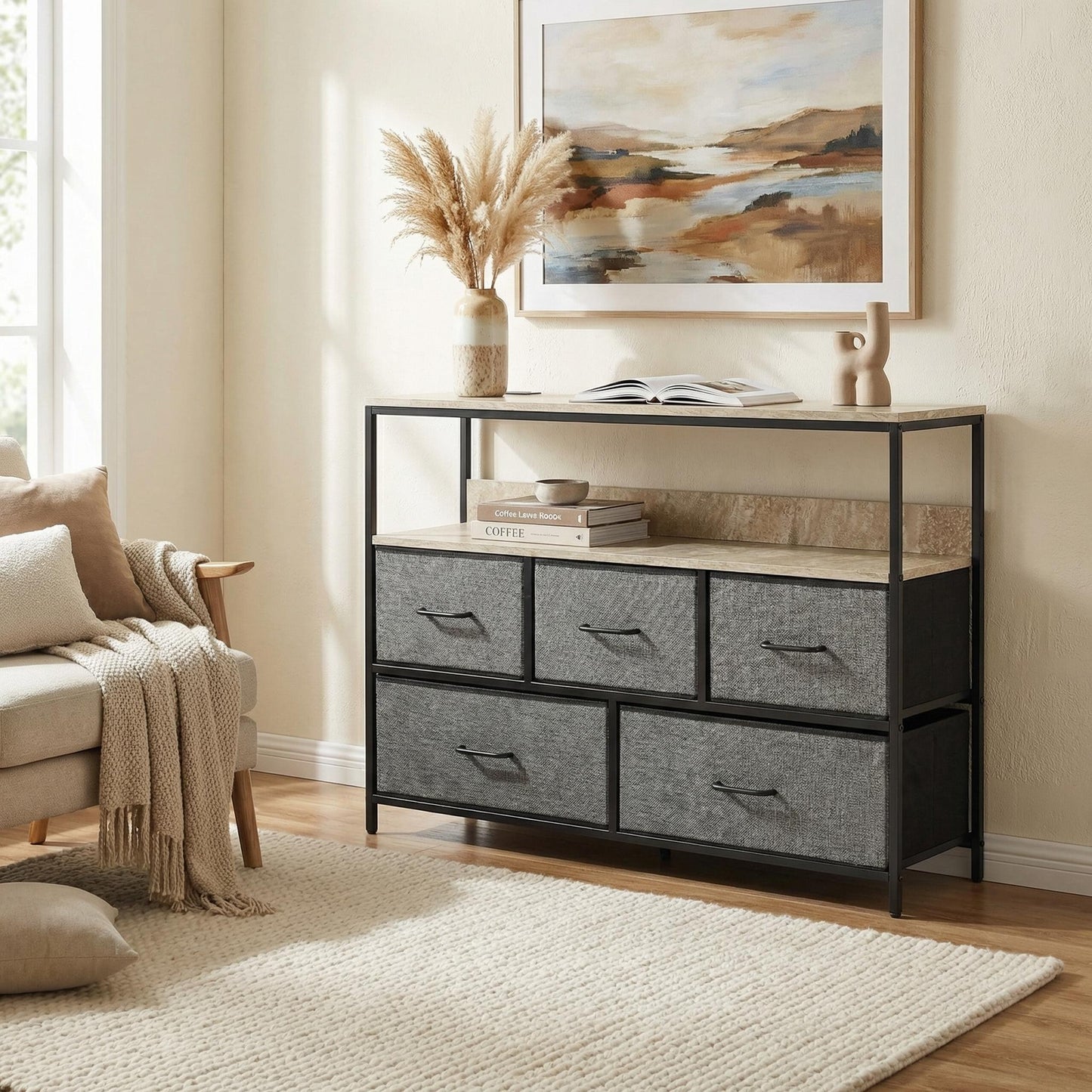 Modern Sideboard, Sleek Storage Cabinet - NIRA