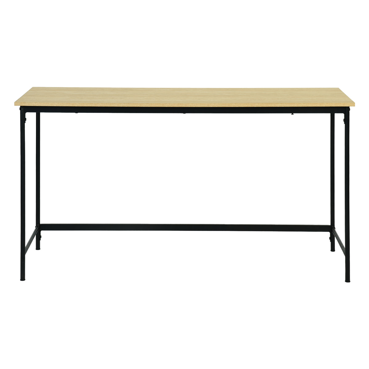 Modern Minimalist Office Desk, Melamine Board & Iron Frame - NORIX