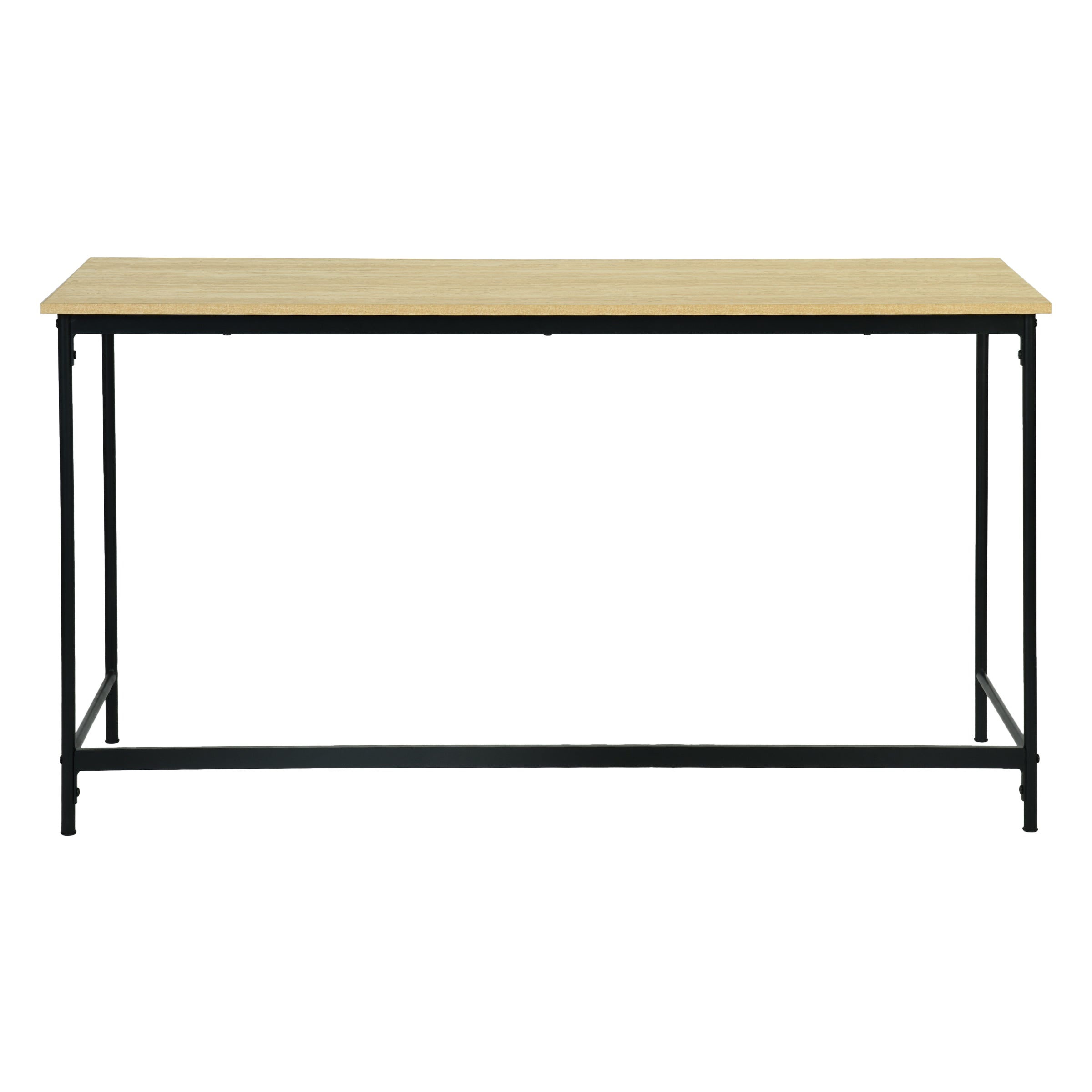 Modern Minimalist Office Desk, Melamine Board & Iron Frame - NORIX